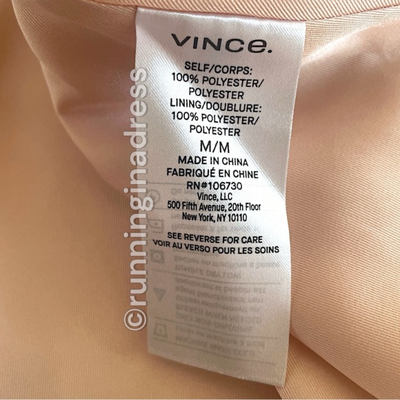 NWT VINCE Rainbow Wash Satin Slip Dress In Size Medium Pink Blue Yellow Purple - Picture 14 of 16